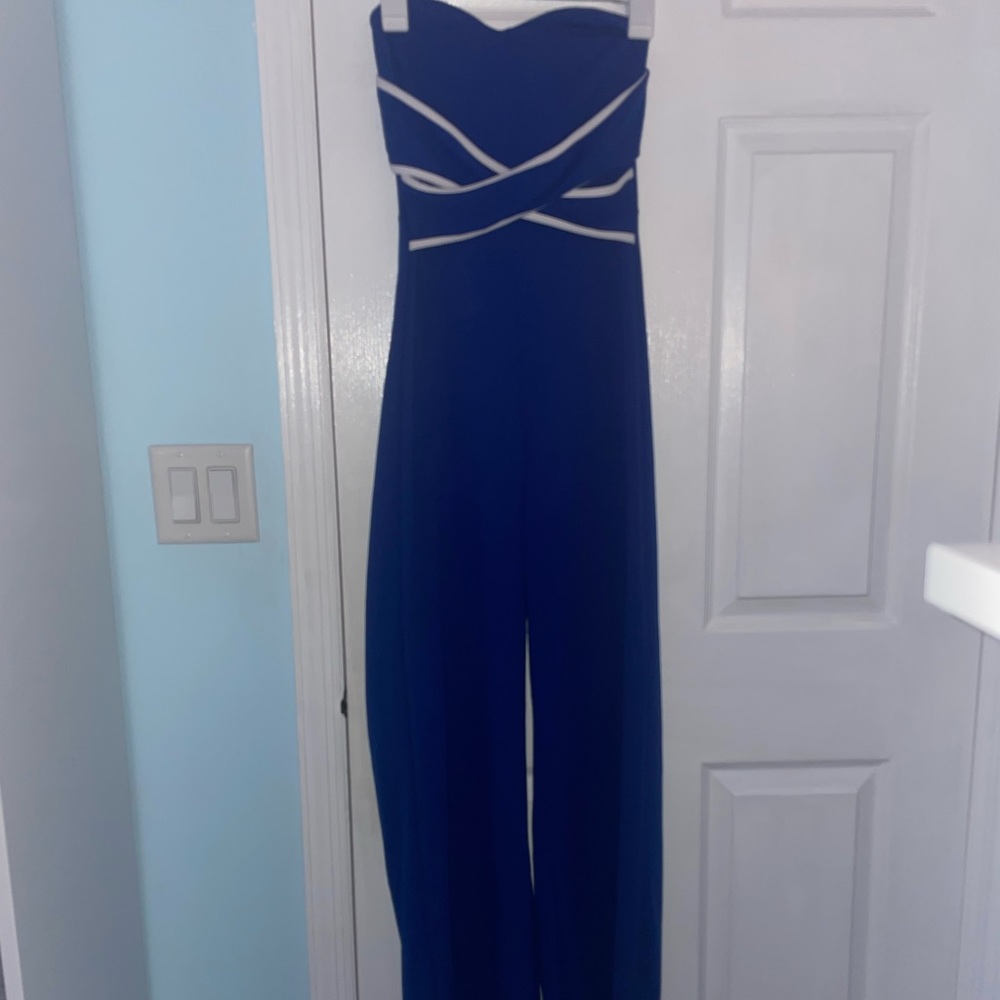 Fashion Nova blue jumpsuit - small
